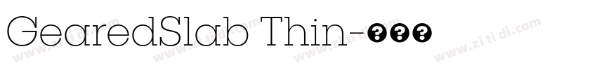 GearedSlab Thin字体转换